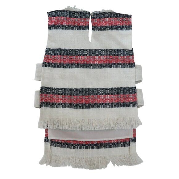 SEA NEW YORK striped Tweed cutout top sz 2 - Picture 4 of 7